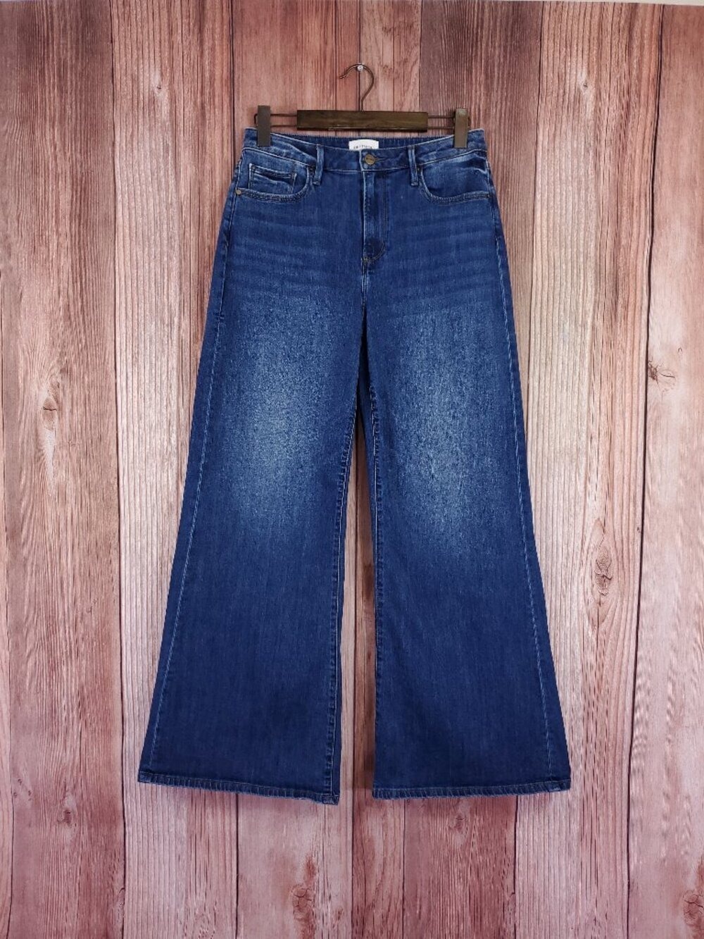 Driftwood Penelope Wide Leg Flare Jeans Womens 30x32 (31 Inseam) Medium Wash